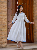 Hand Block Printed Cotton Long Dress -the heritage
