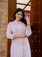 Elegance Charm Cotton Block Print Top