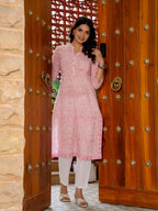 Elegance Charm Cotton Block Print Top