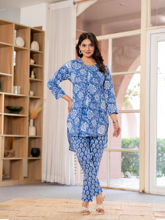 Timeless elegance Block Print Co-ord Set