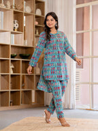 Timeless elegance Block Print Co-ord Set