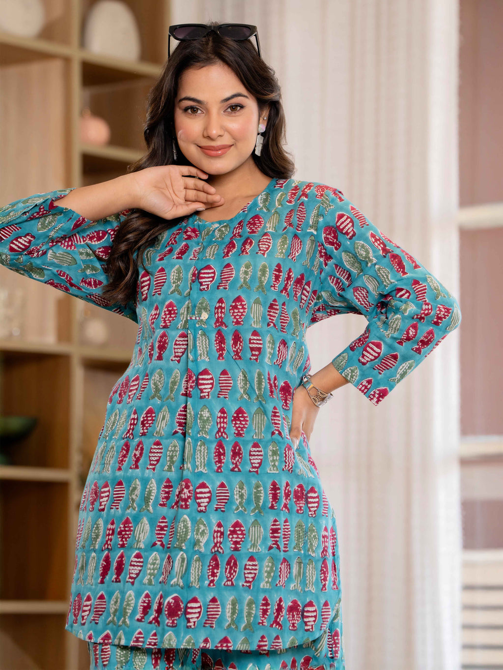 Timeless elegance Block Print Co-ord Set