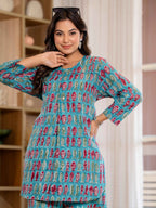 Timeless elegance Block Print Co-ord Set