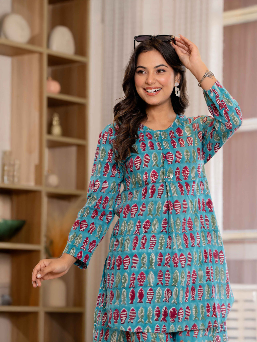 Timeless elegance Block Print Co-ord Set