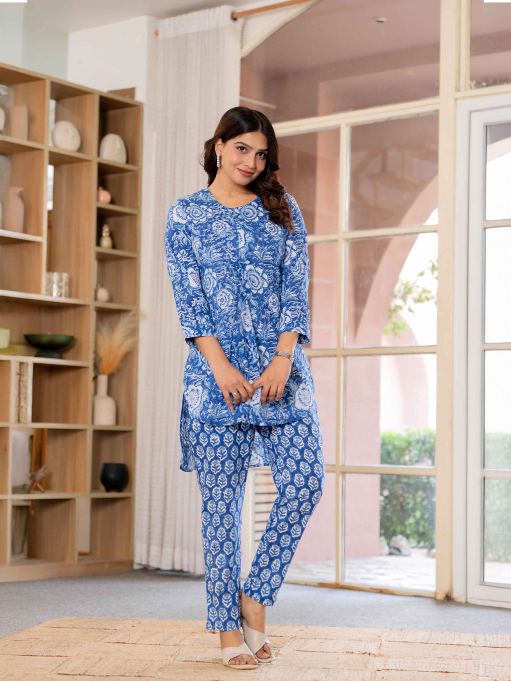 Timeless elegance Block Print Co-ord Set