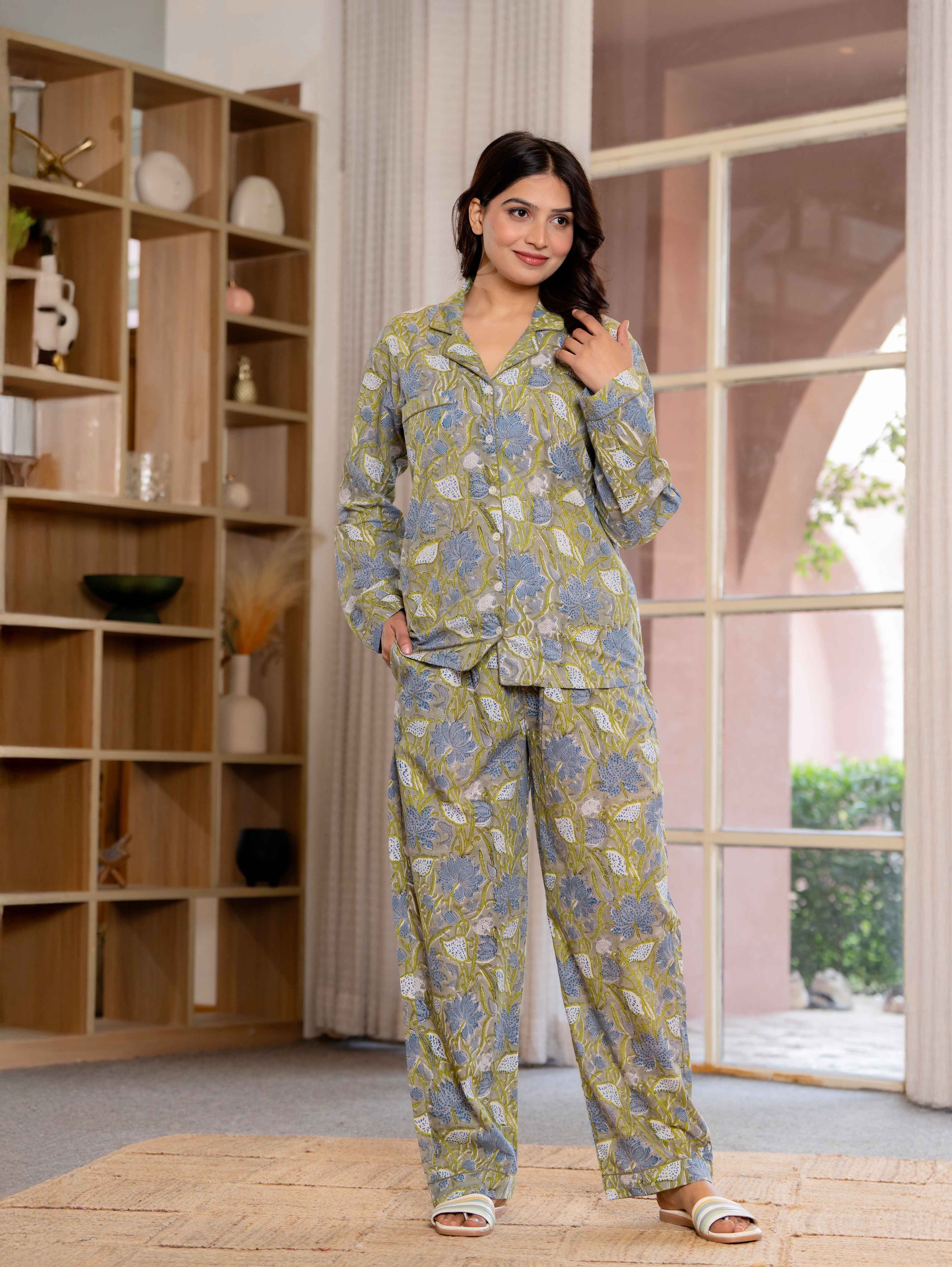 Timeless elegance Block Print Co-ord Set
