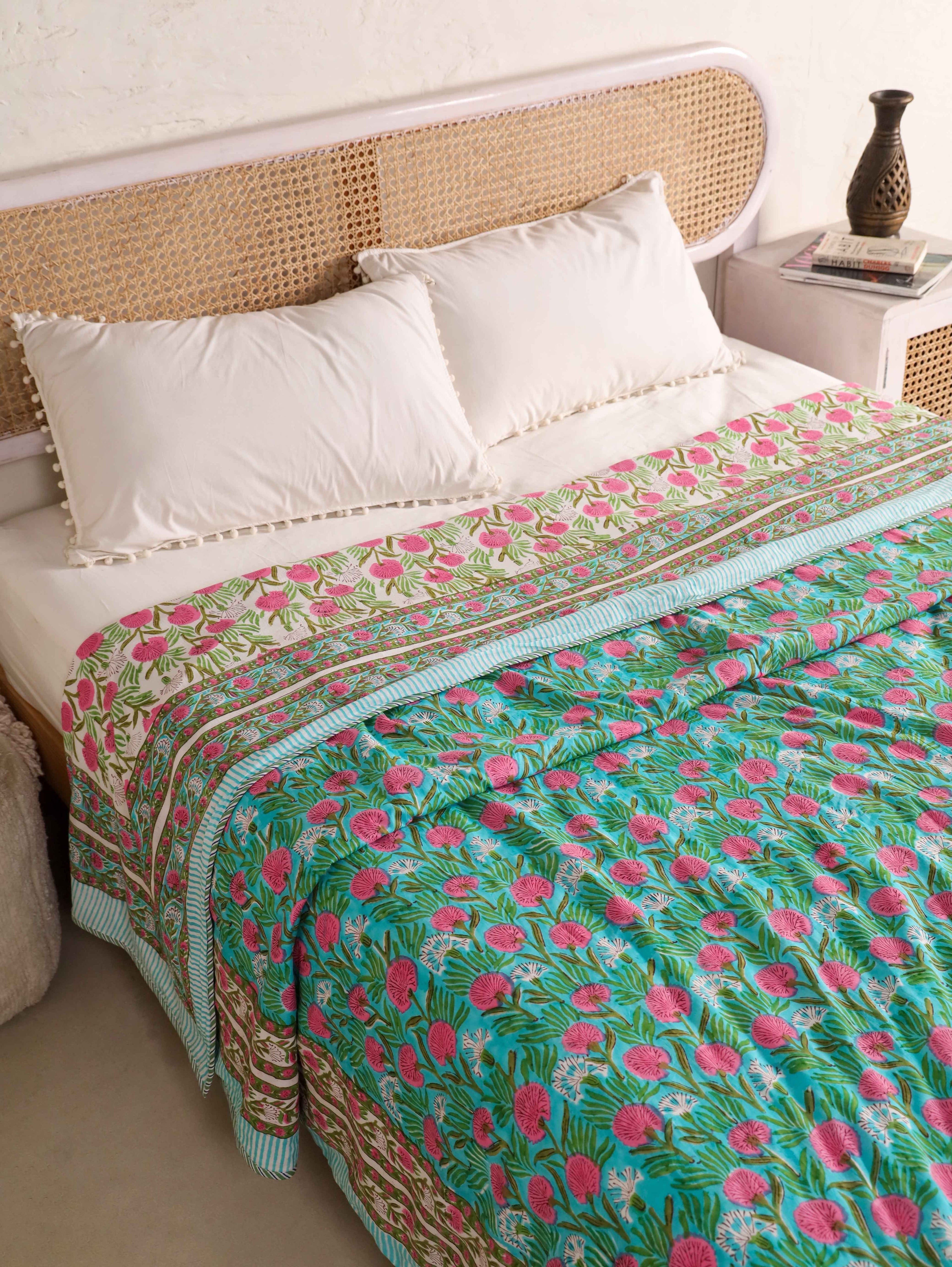 Premium Cotton Hand Block Print Reversible Dohar