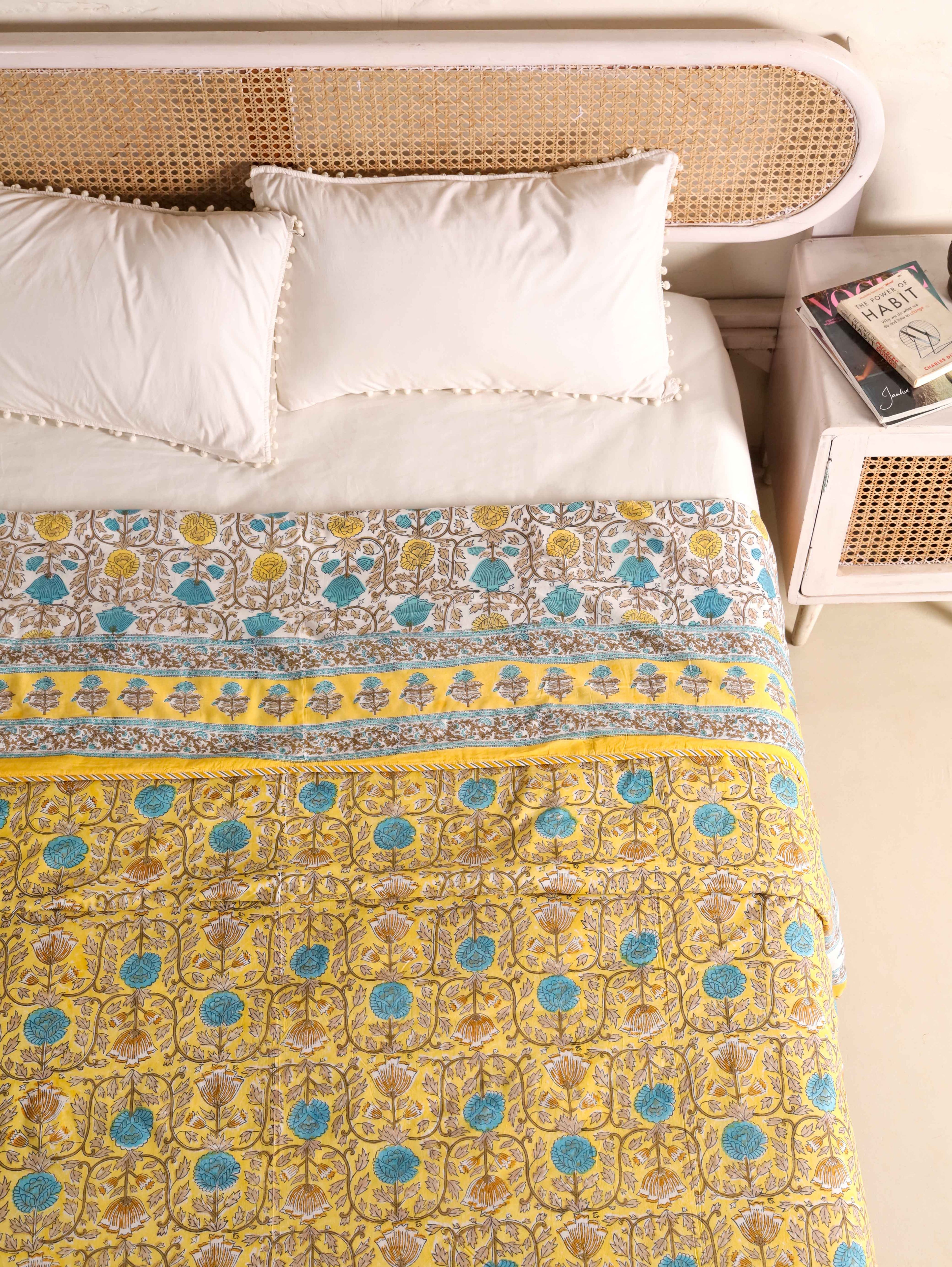 Premium Cotton Hand Block Print Reversible Dohar