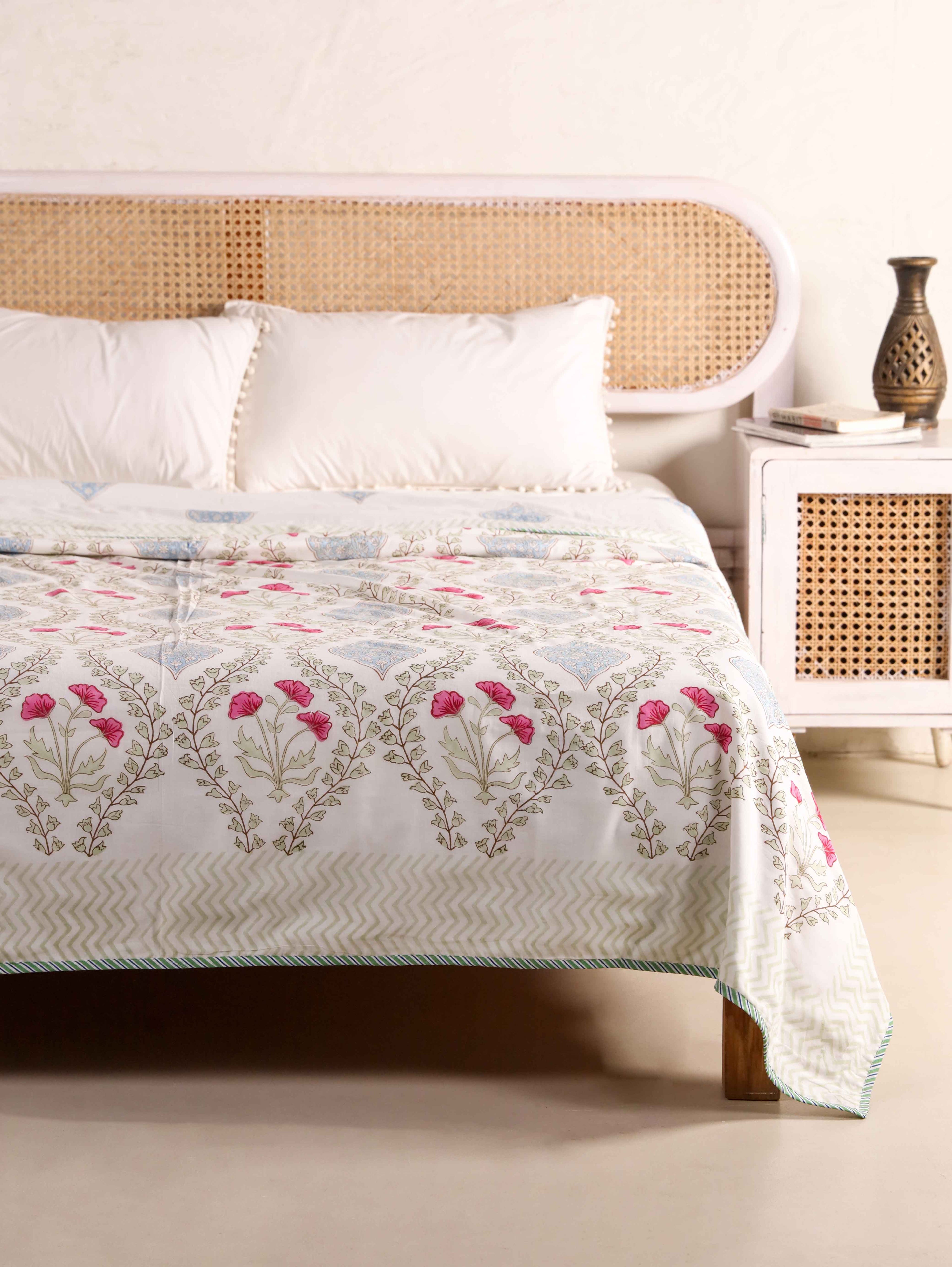 Premium Cotton Hand Block Print Reversible Dohar