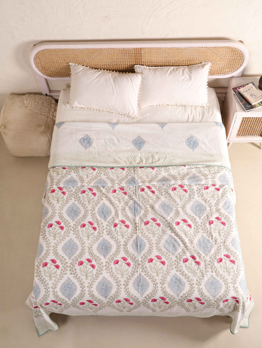 Premium Cotton Hand Block Print Reversible Dohar