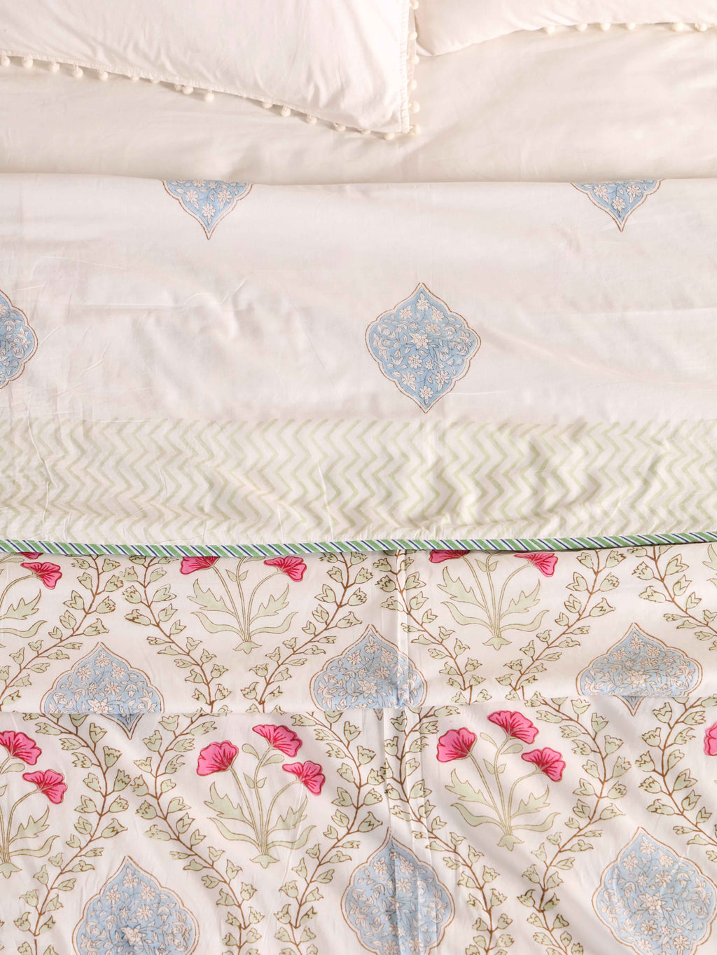 Premium Cotton Hand Block Print Reversible Dohar