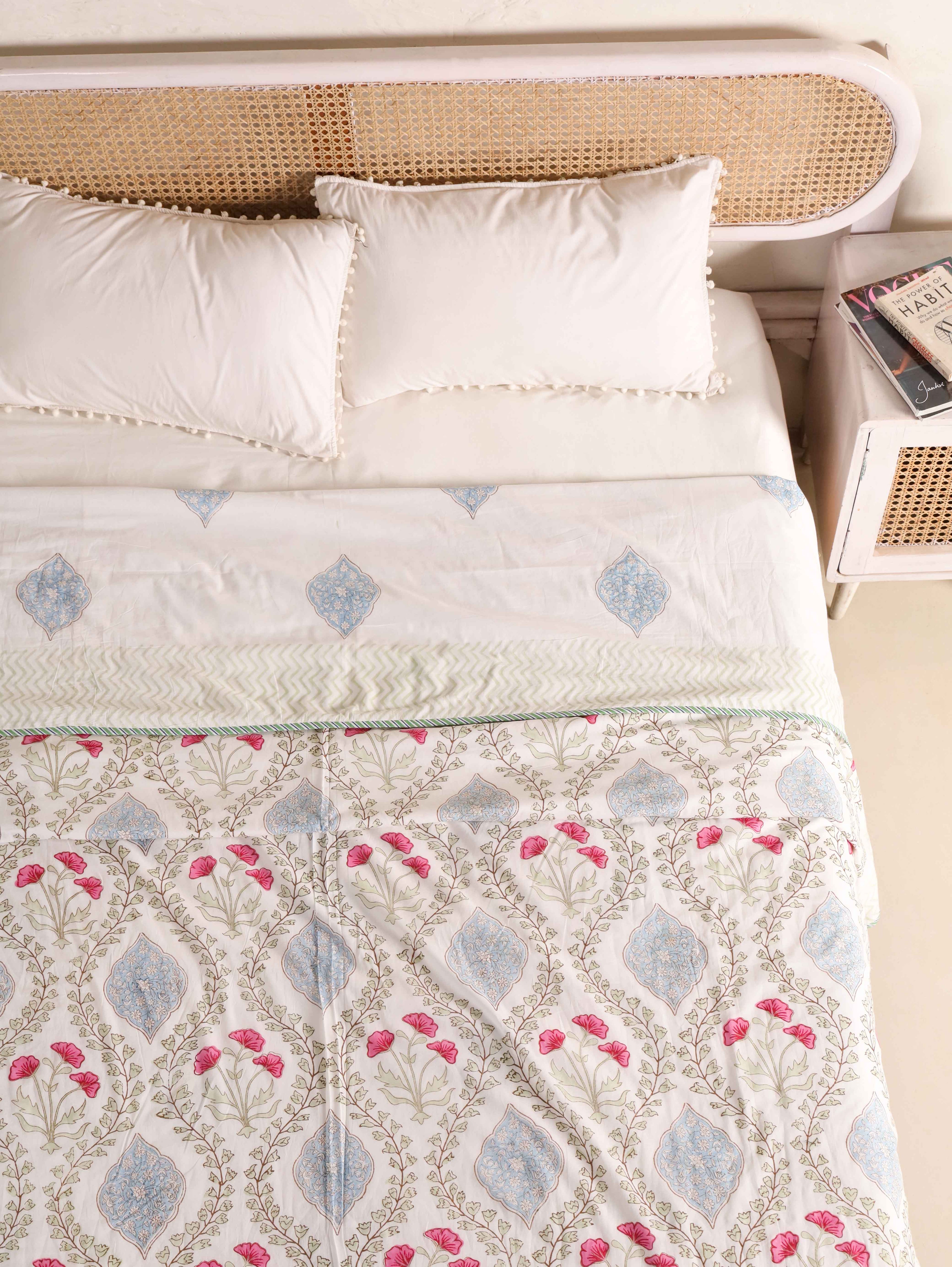 Premium Cotton Hand Block Print Reversible Dohar