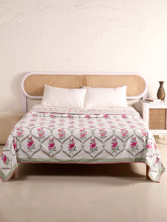 Premium Cotton Hand Block Print Reversible Dohar