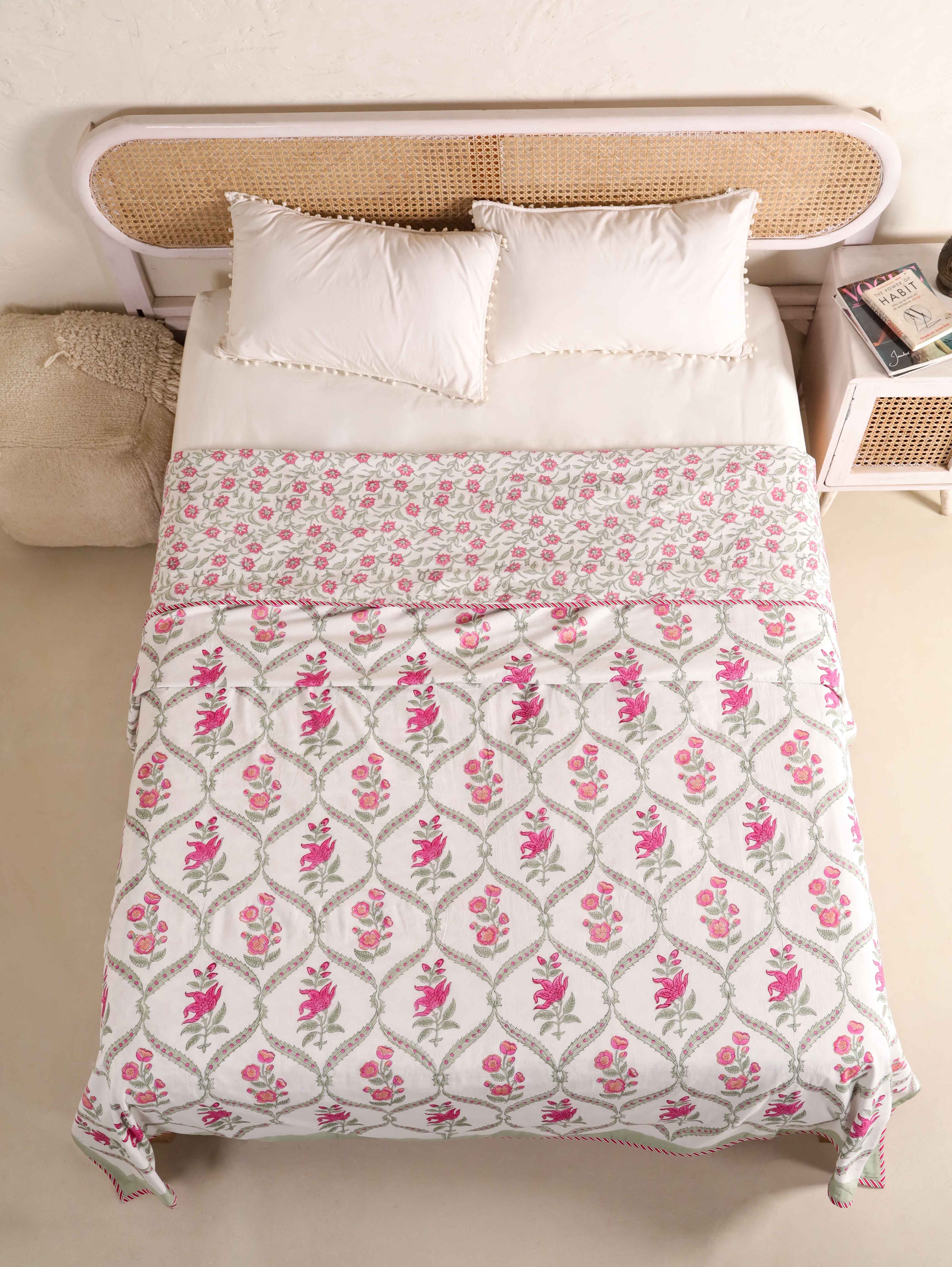Premium Cotton Hand Block Print Reversible Dohar