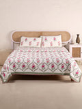 GULNAAR MUGHAL JAAL  HAND BLOCK PRINT QUILTED BEDCOVER /COMFORTER
