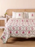 Hand Block Printed Reversible Jaipuri Quilt By Jaipur Hastkar