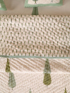 ROYAL GREEN TILAK HAND BLOCK PRINT 6-PICES BEDDING SET'S