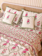 GULNAAR JAAL HAND BLOCK PRINT 6-PICES BEDDING SET'S