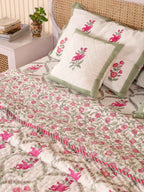 GULNAAR JAAL HAND BLOCK PRINT 6-PICES BEDDING SET'S
