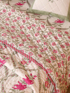 GULNAAR JAAL HAND BLOCK PRINT 6-PICES BEDDING SET'S
