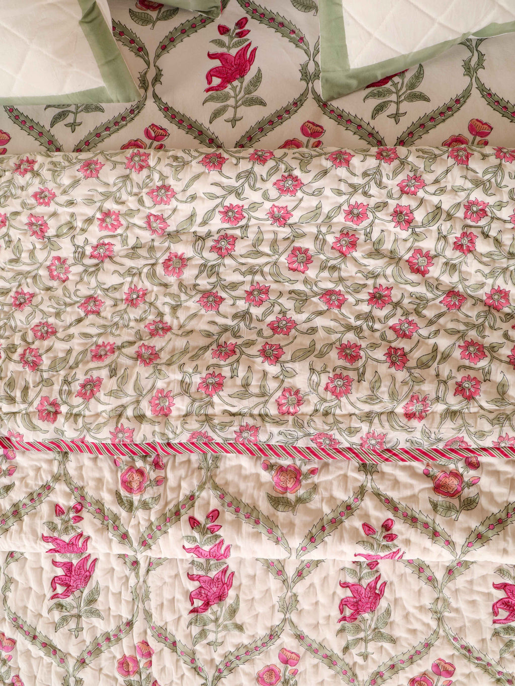 GULNAAR JAAL HAND BLOCK PRINT 6-PICES BEDDING SET'S