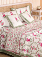 GULNAAR JAAL HAND BLOCK PRINT 6-PICES BEDDING SET'S