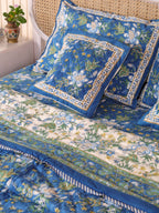 ROYAL INDIGO GLORY HAND BLOCK PRINT 6-PICES BEDDING SET'S