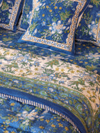 ROYAL INDIGO GLORY HAND BLOCK PRINT 6-PICES BEDDING SET'S
