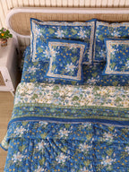 ROYAL INDIGO GLORY HAND BLOCK PRINT 6-PICES BEDDING SET'S