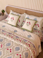 CLASSIC MUGHAL BALE HAND BLOCK PRINT 6-PICES BEDDING SET'S