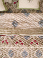 CLASSIC MUGHAL BALE HAND BLOCK PRINT 6-PICES BEDDING SET'S