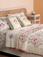 CLASSIC MUGHAL BALE HAND BLOCK PRINT 6-PICES BEDDING SET'S