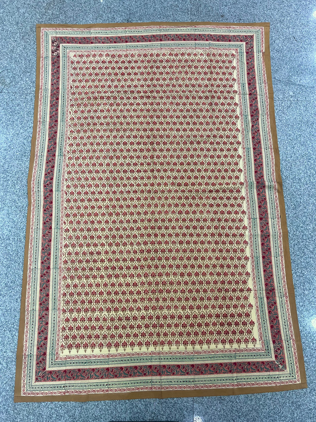 Hand Block Printed Table Cloth