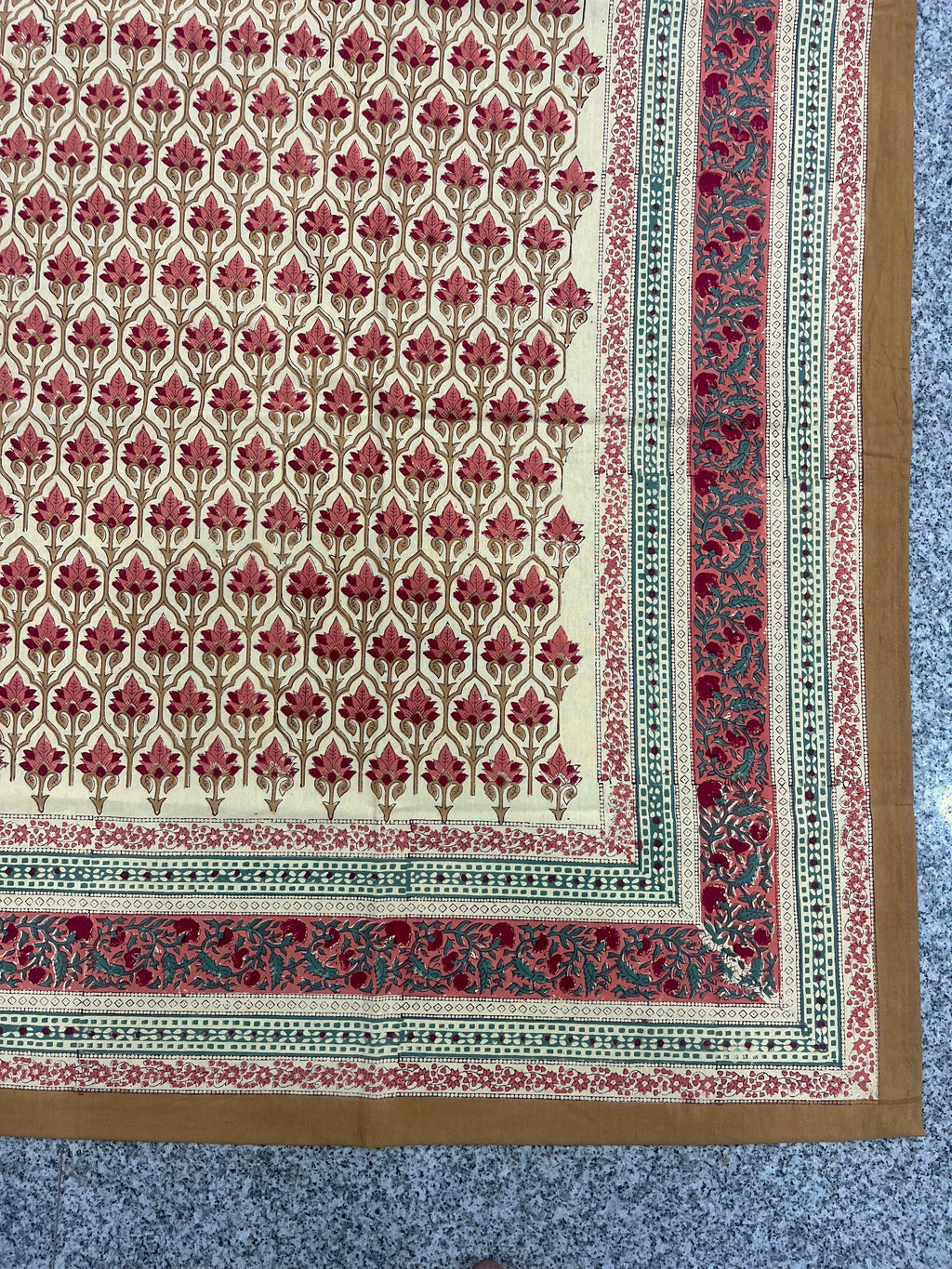 Hand Block Printed Table Cloth