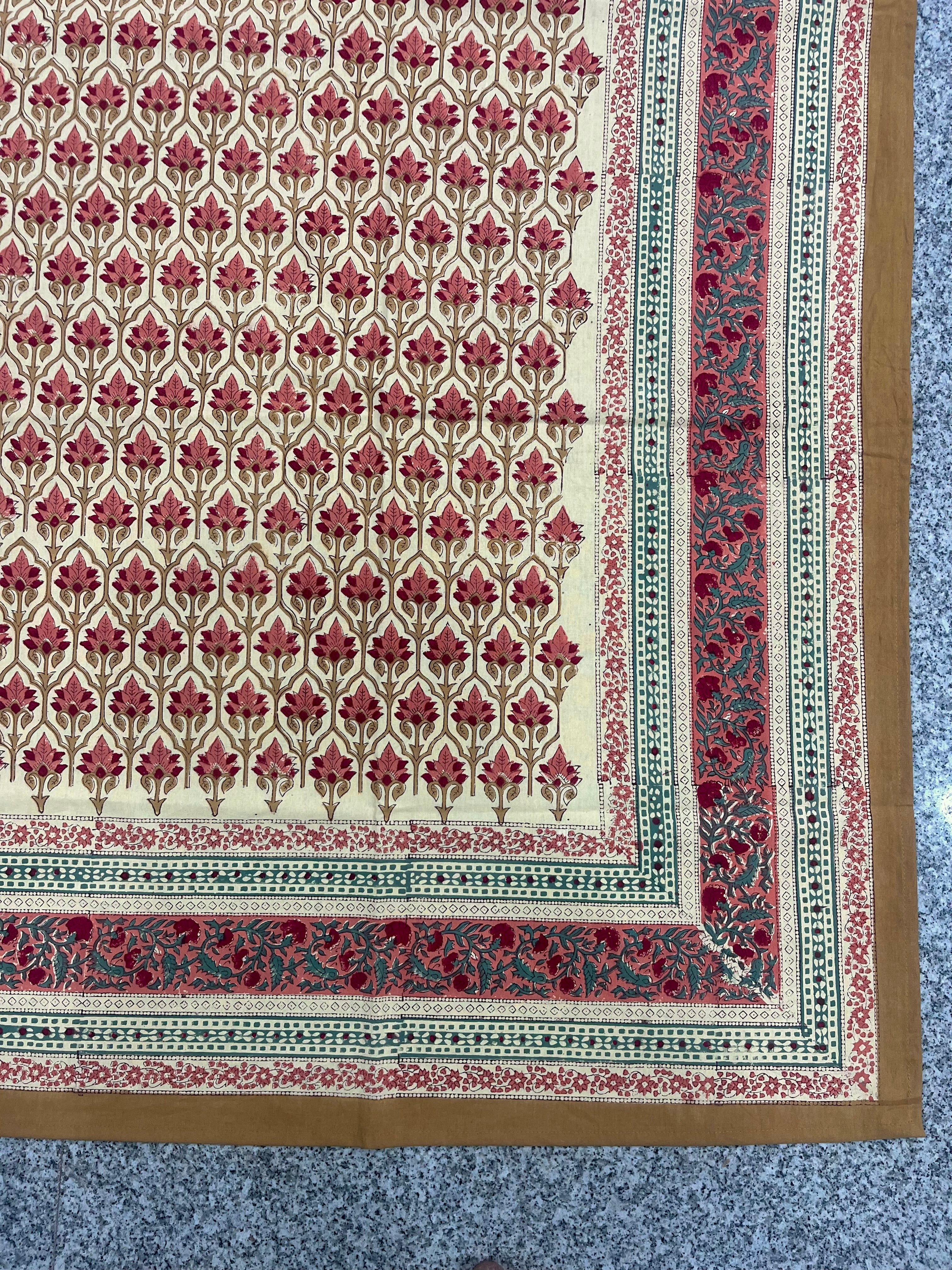 Hand Block Printed Table Cloth