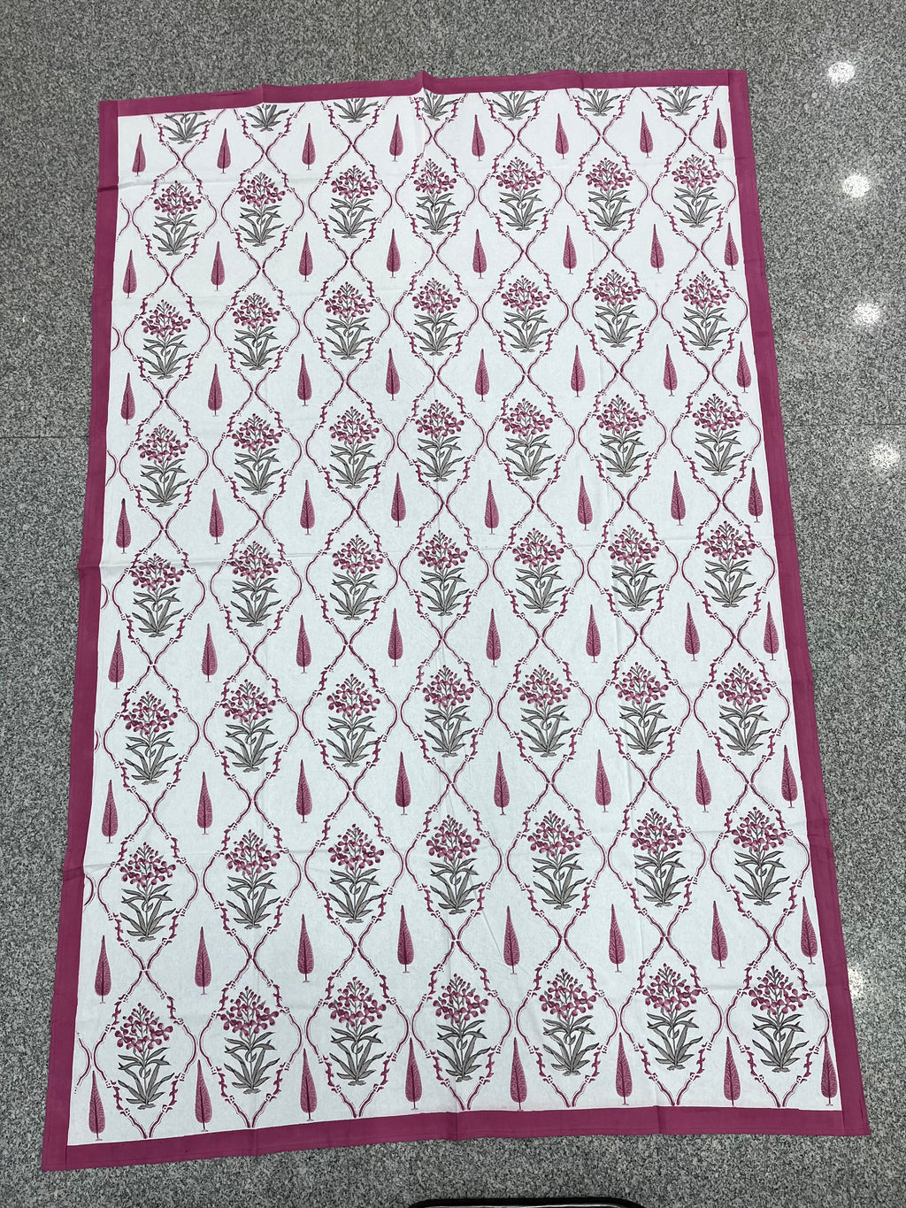Hand Block Printed Table Cloth