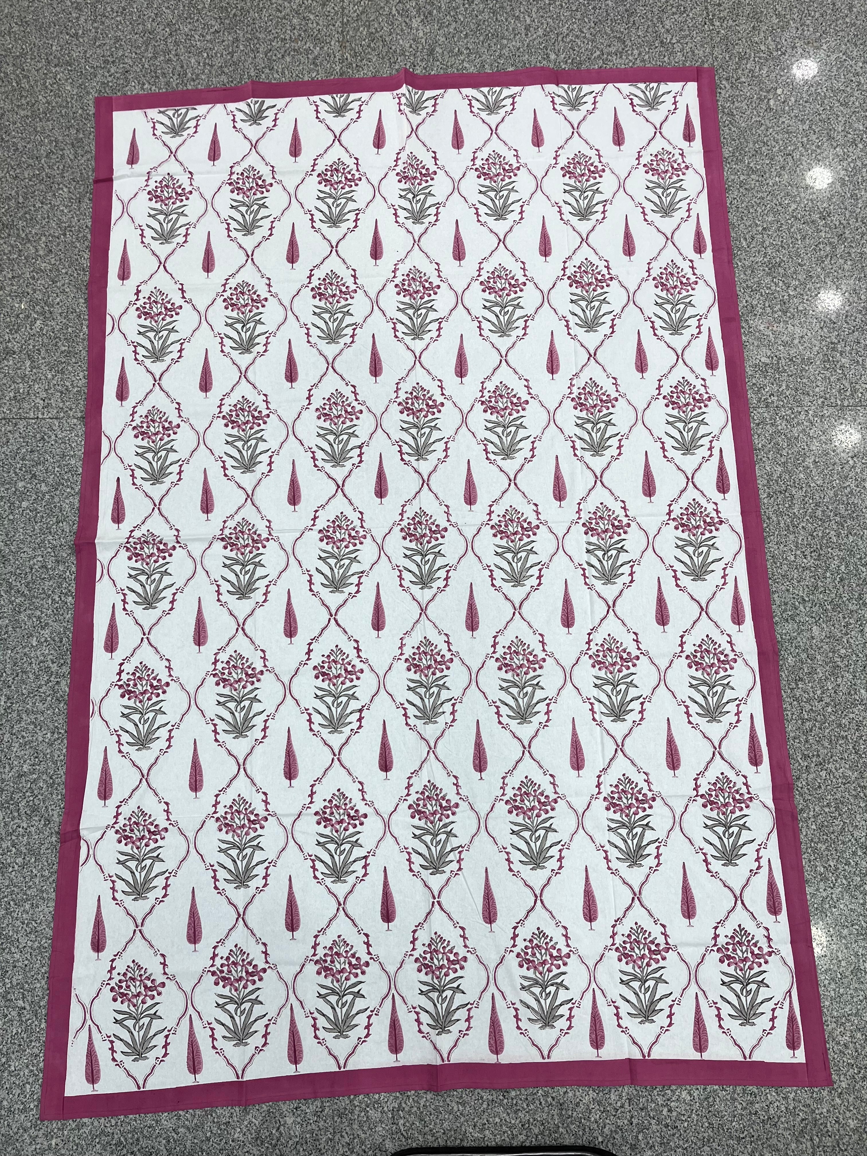 Hand Block Printed Table Cloth