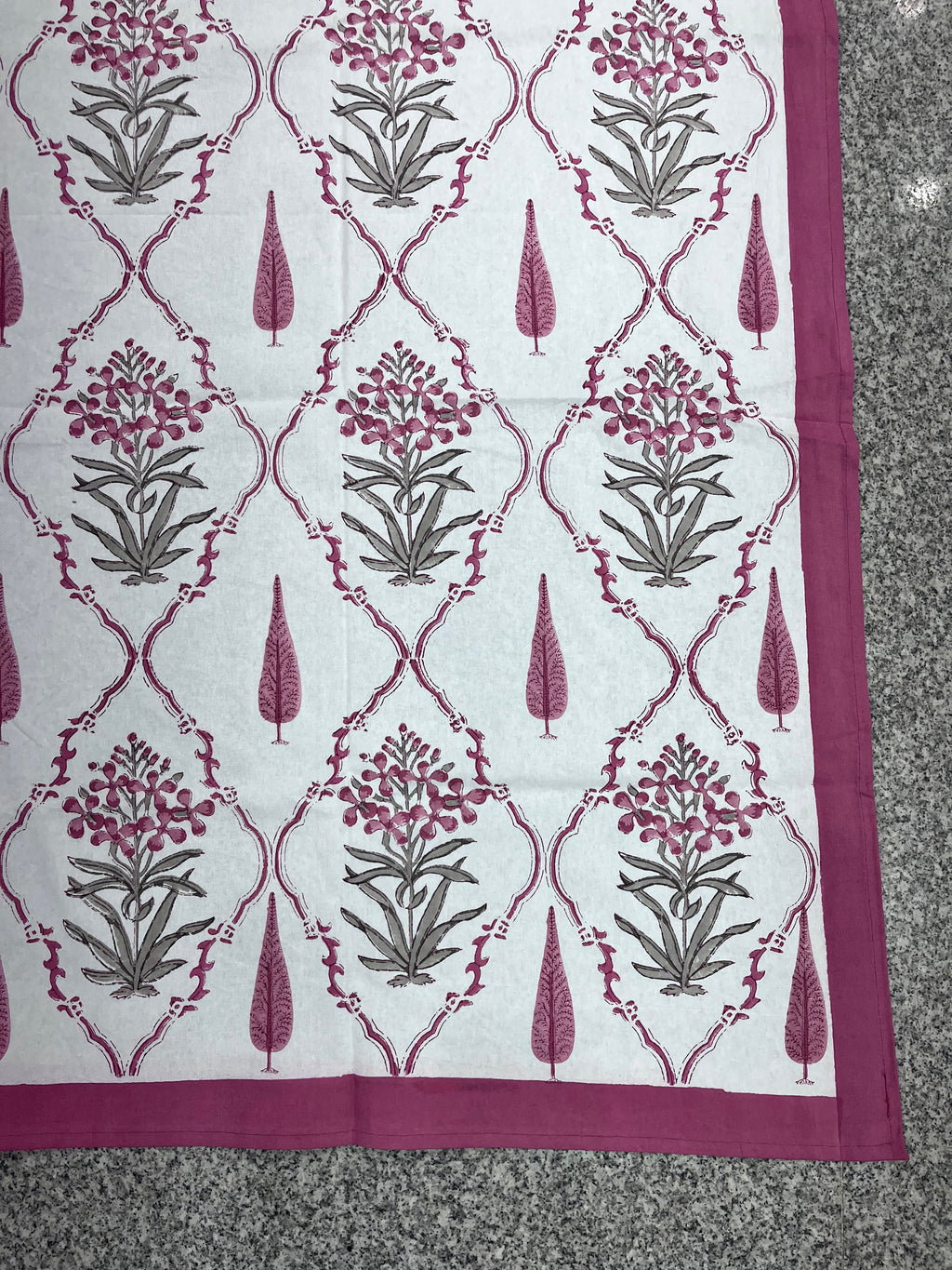 Hand Block Printed Table Cloth
