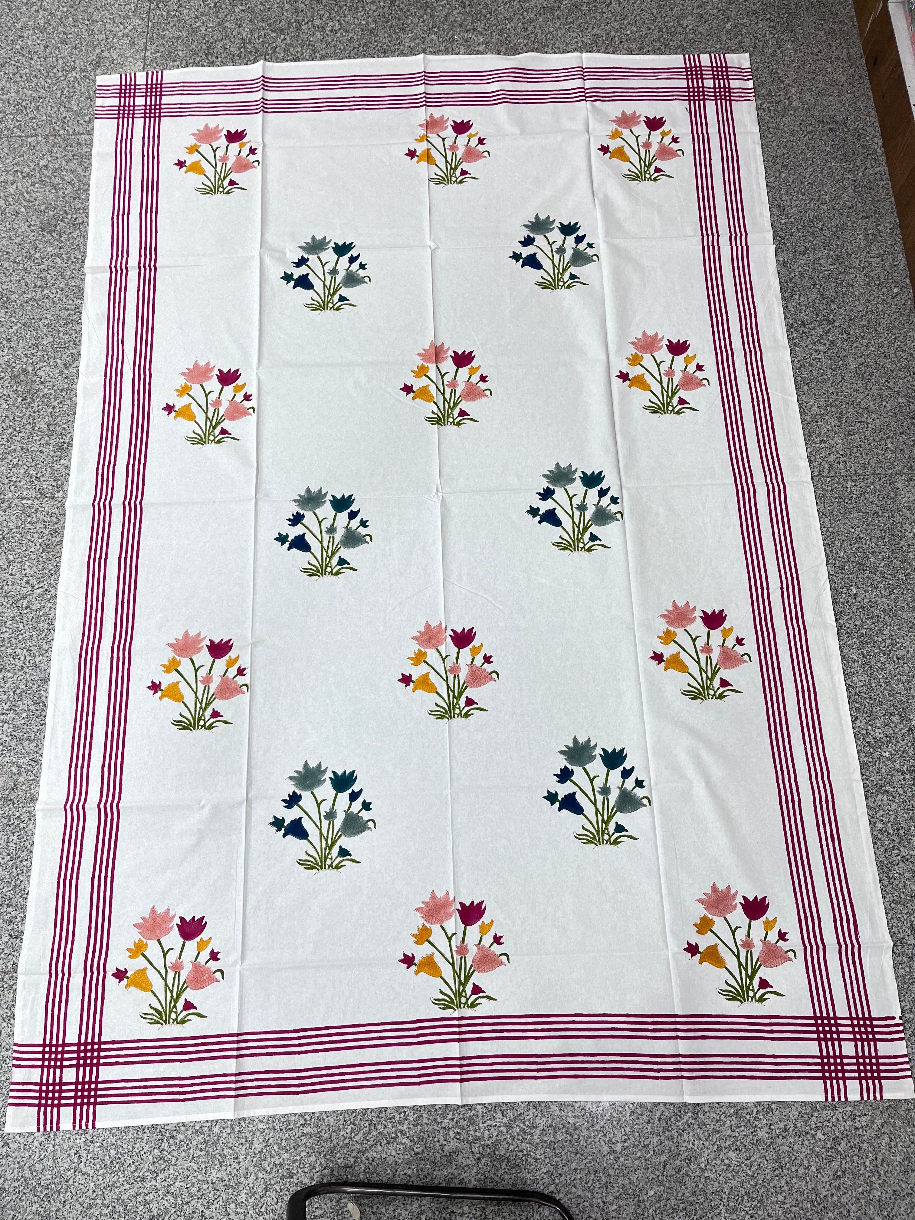 Hand Block Printed Table Cloth