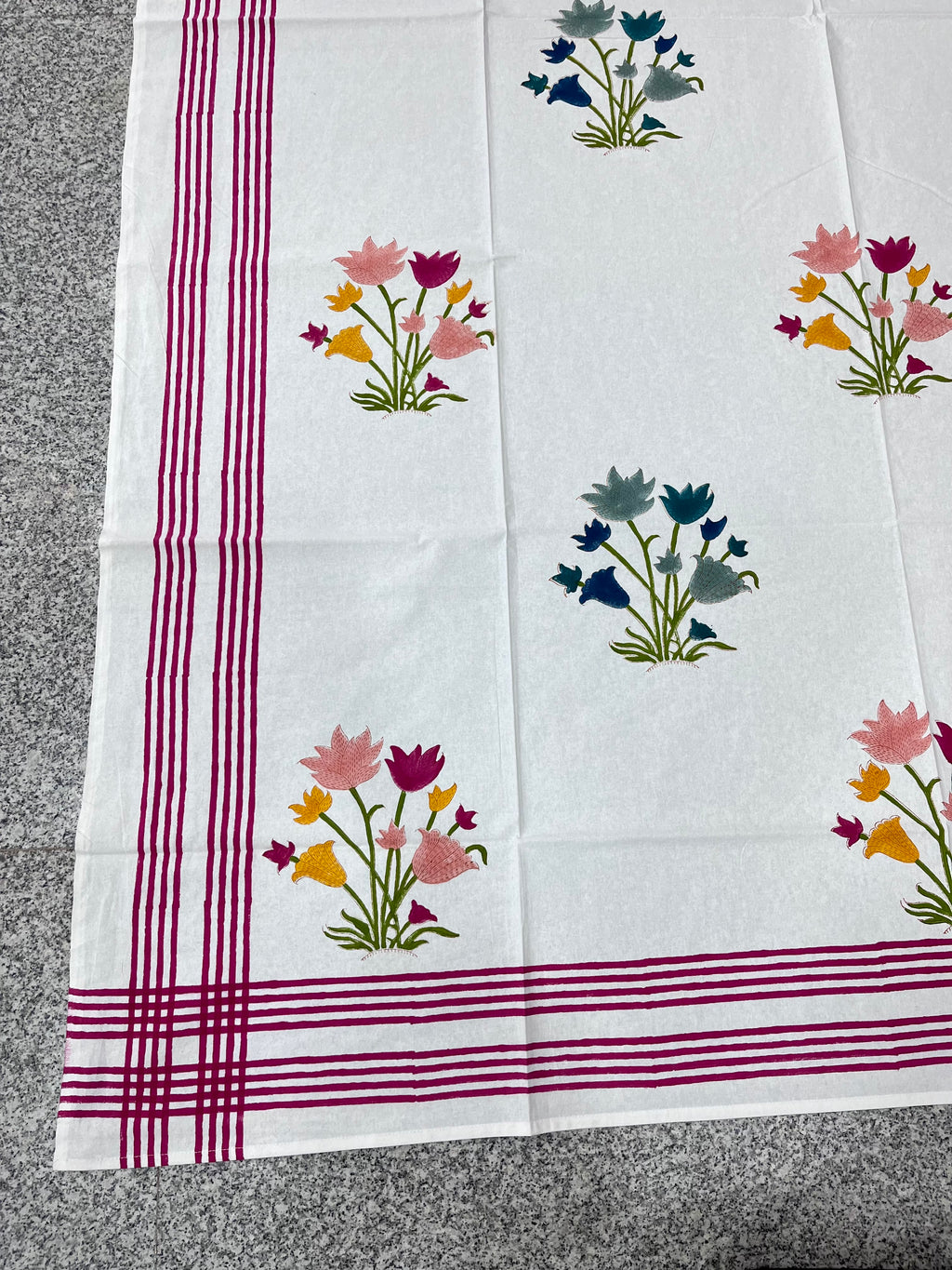 Hand Block Printed Table Cloth