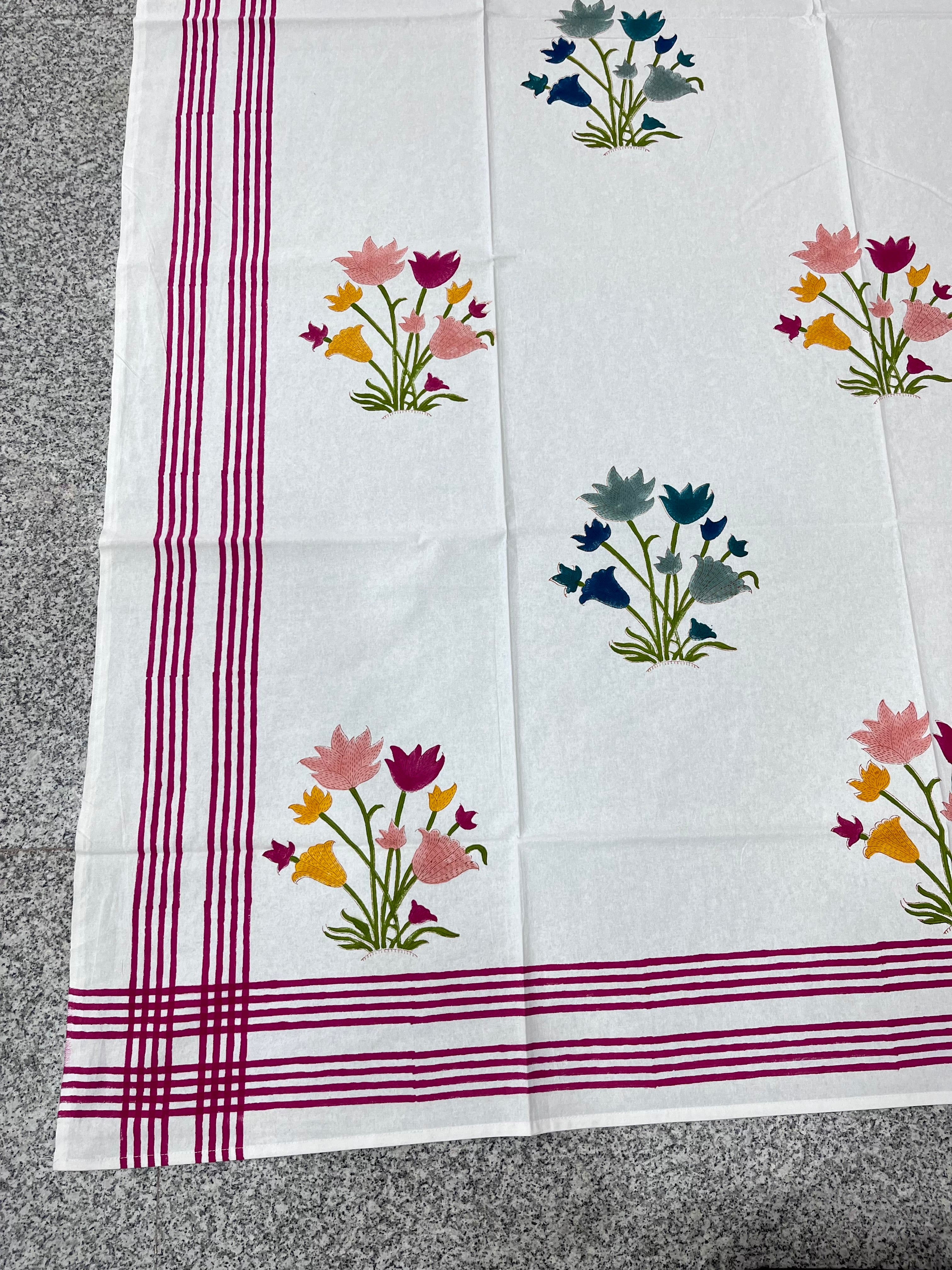 Hand Block Printed Table Cloth