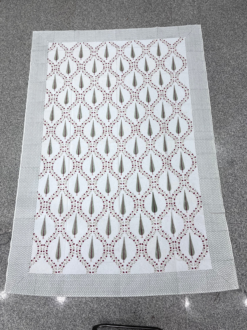 Hand Block Printed Table Cloth