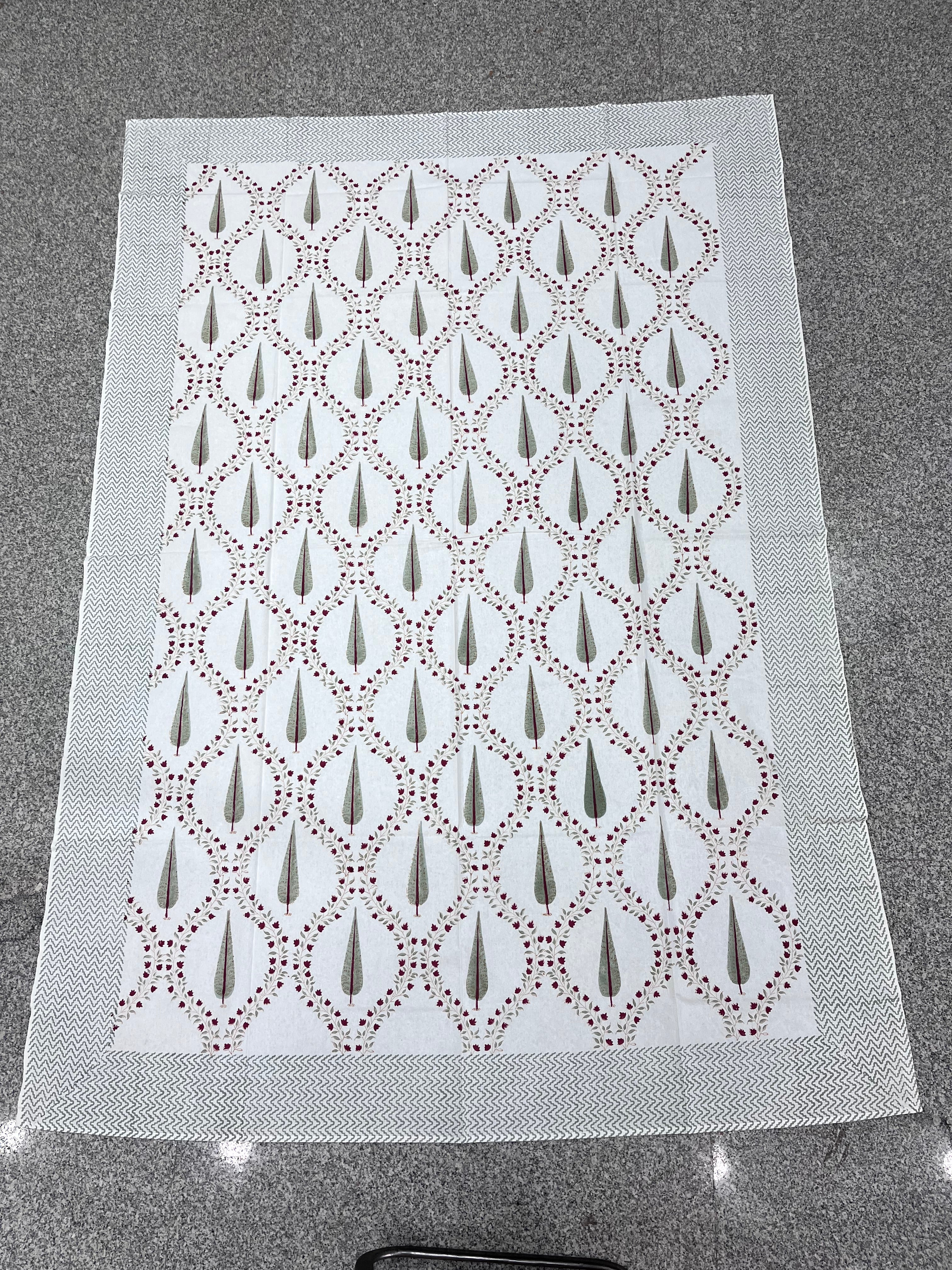 Hand Block Printed Table Cloth