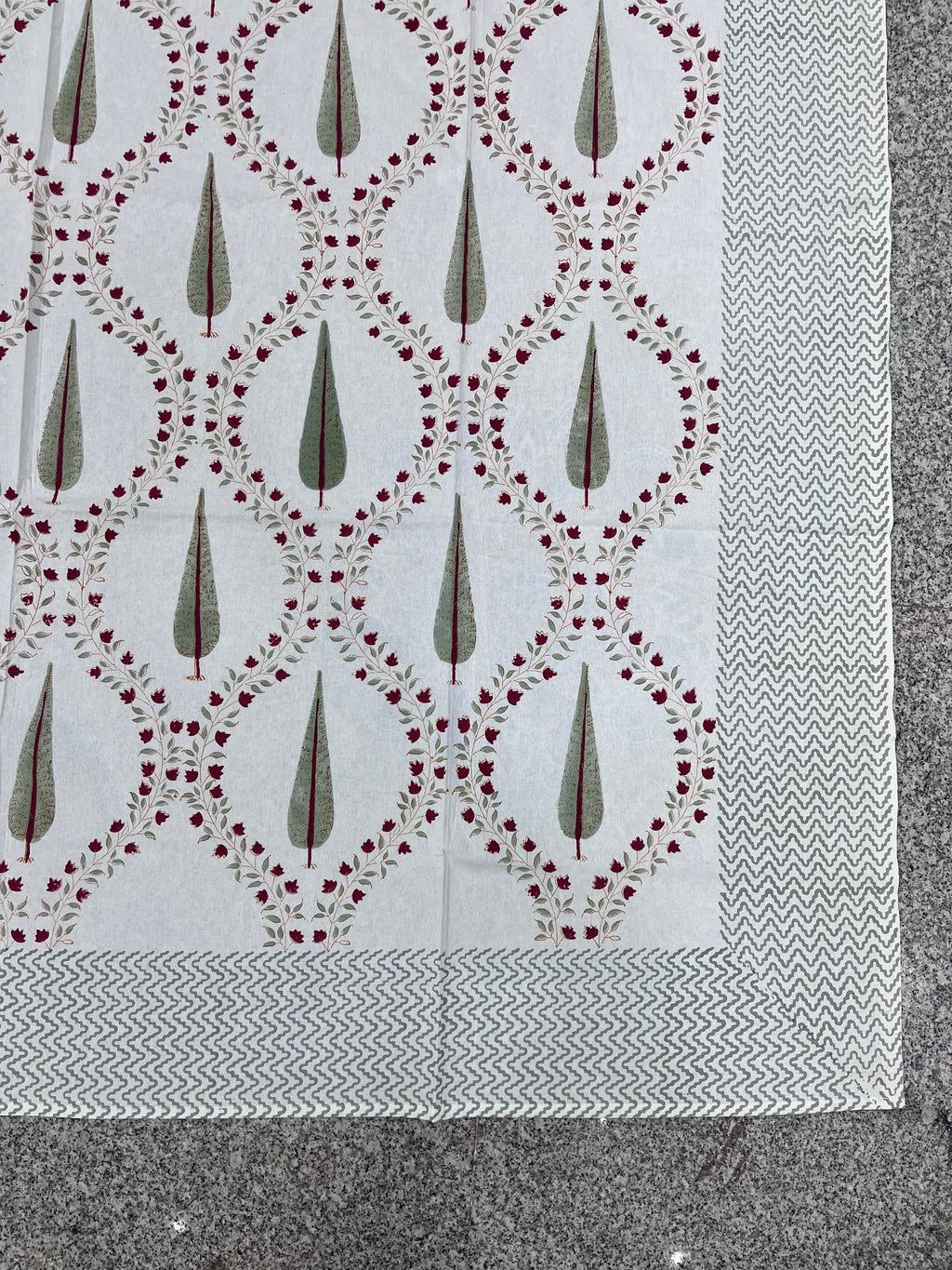 Hand Block Printed Table Cloth