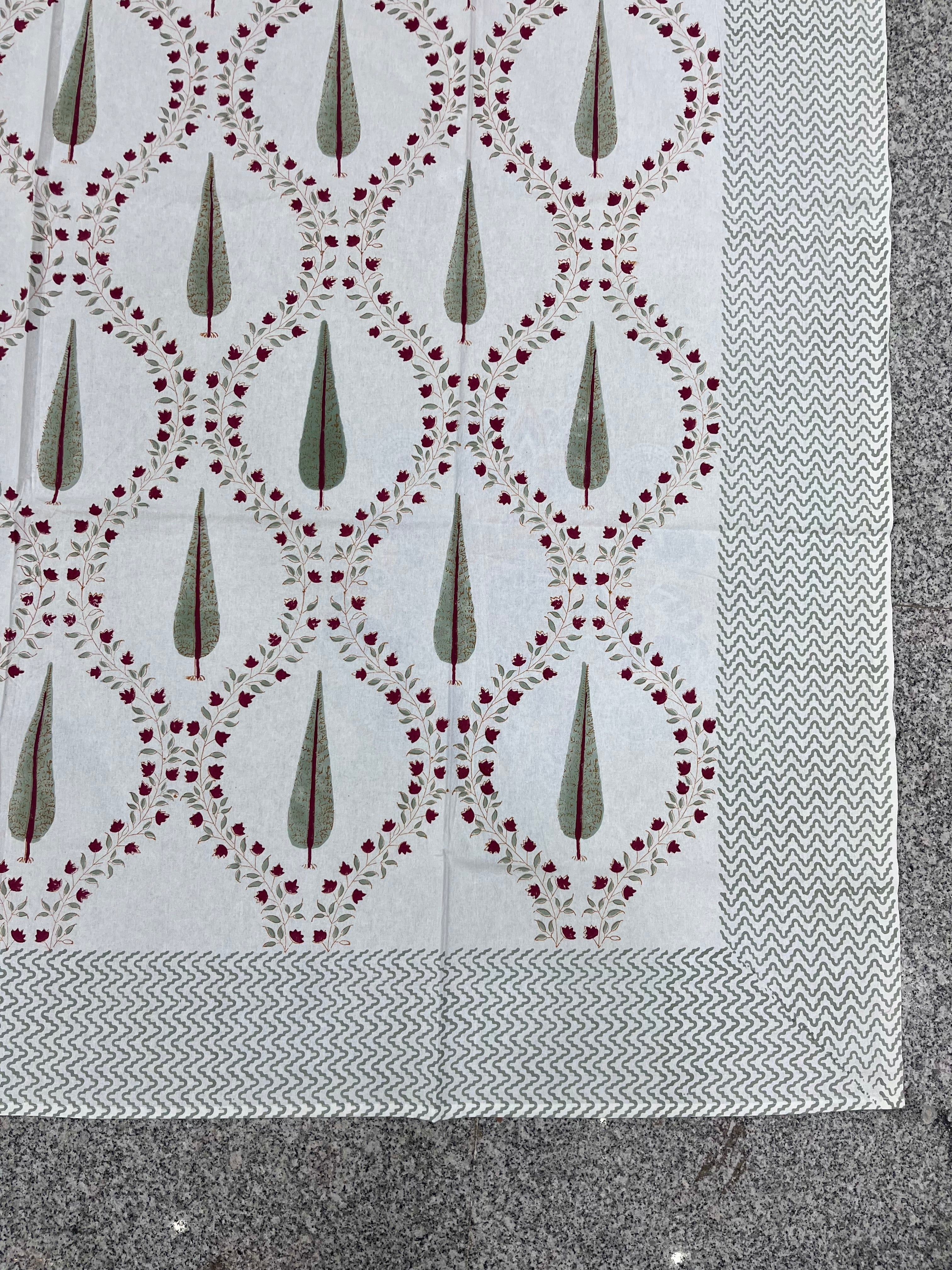 Hand Block Printed Table Cloth