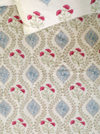 CLASSIC MUGAL BALE HAND BLOCK PRINT COTTON BEDSHEET WITH PILLOW COVER