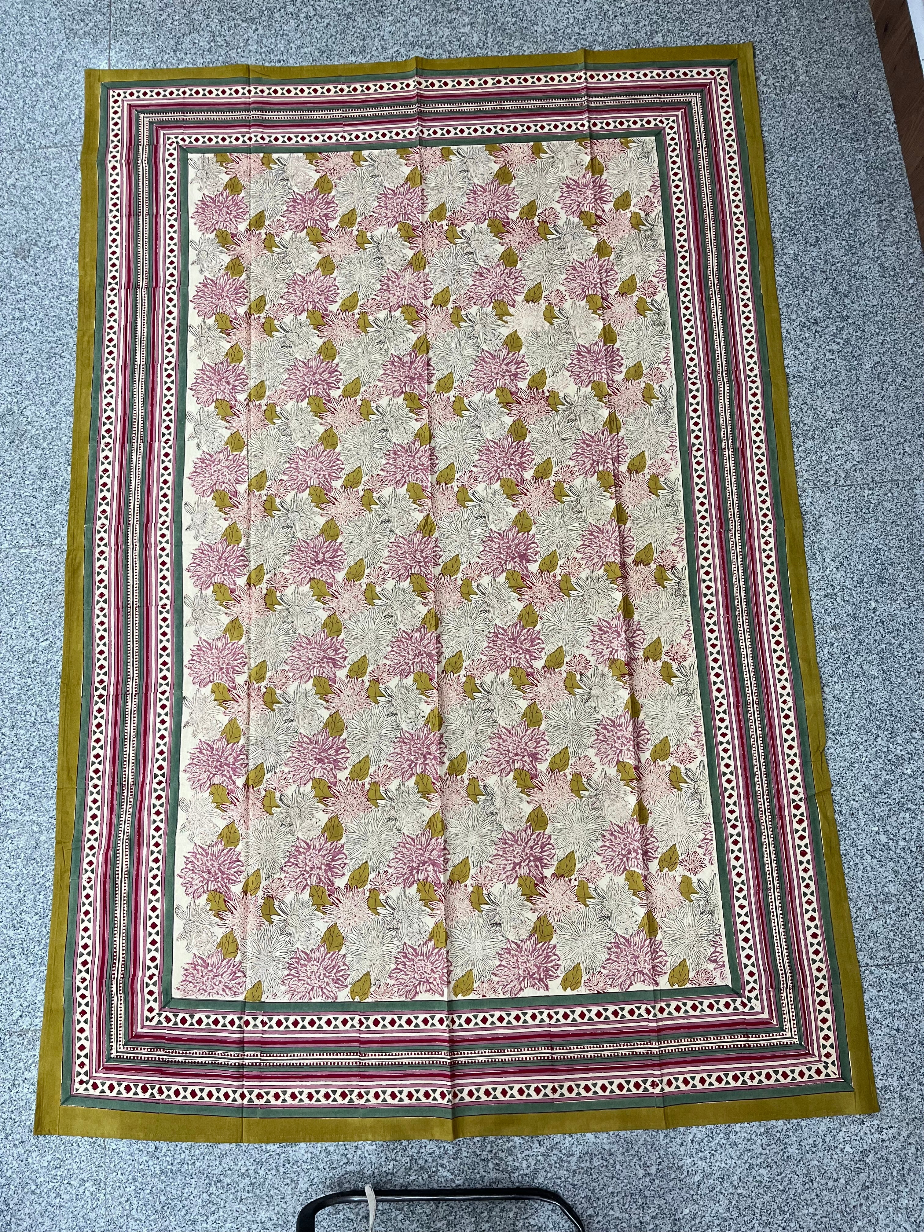 Hand Block Printed Table Cloth