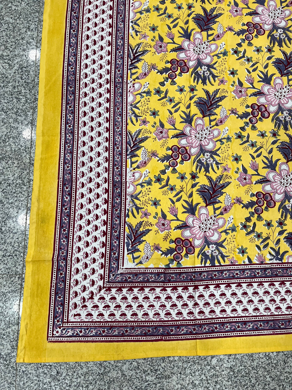 Hand Block Printed Table Cloth