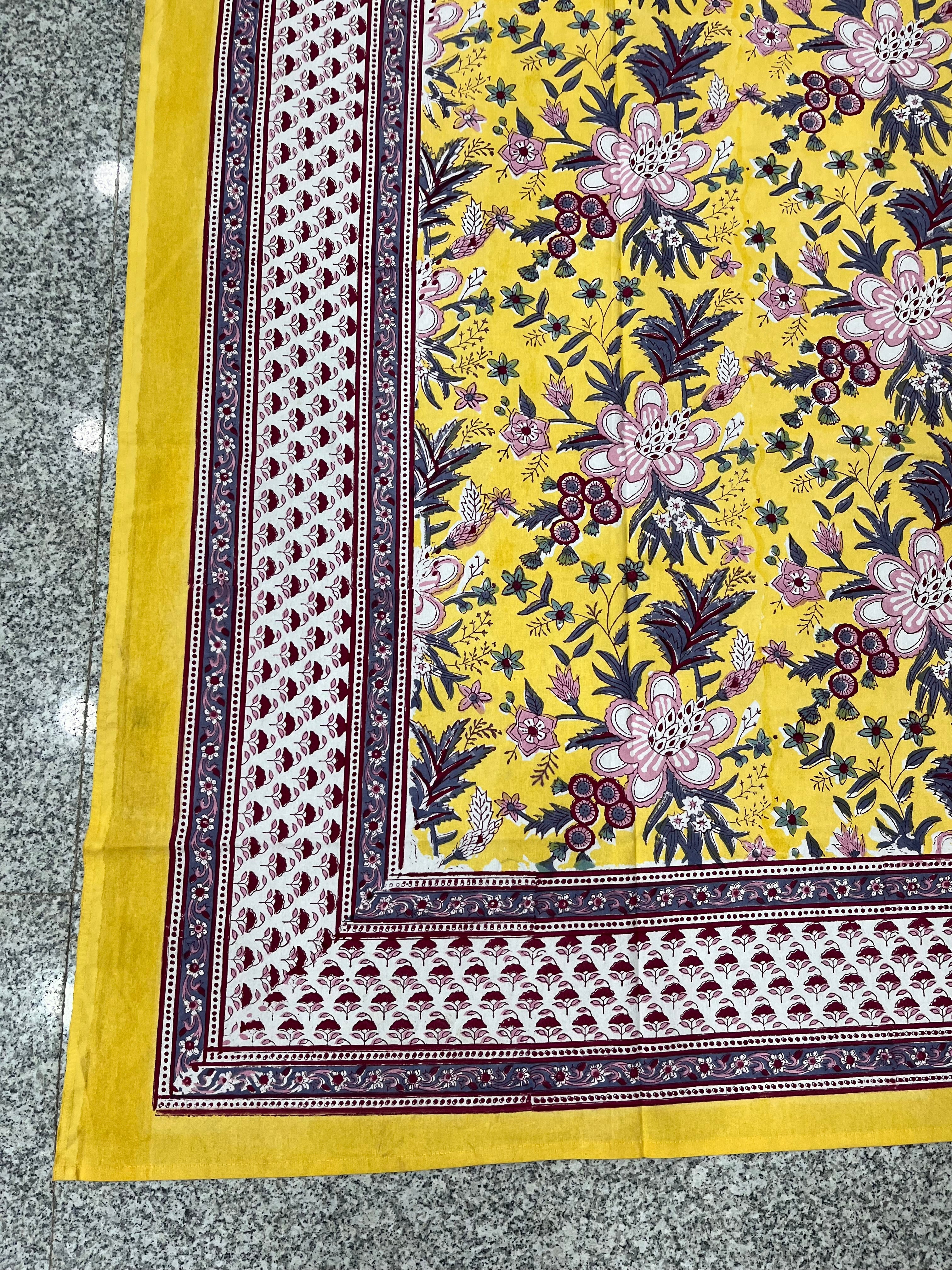 Hand Block Printed Table Cloth