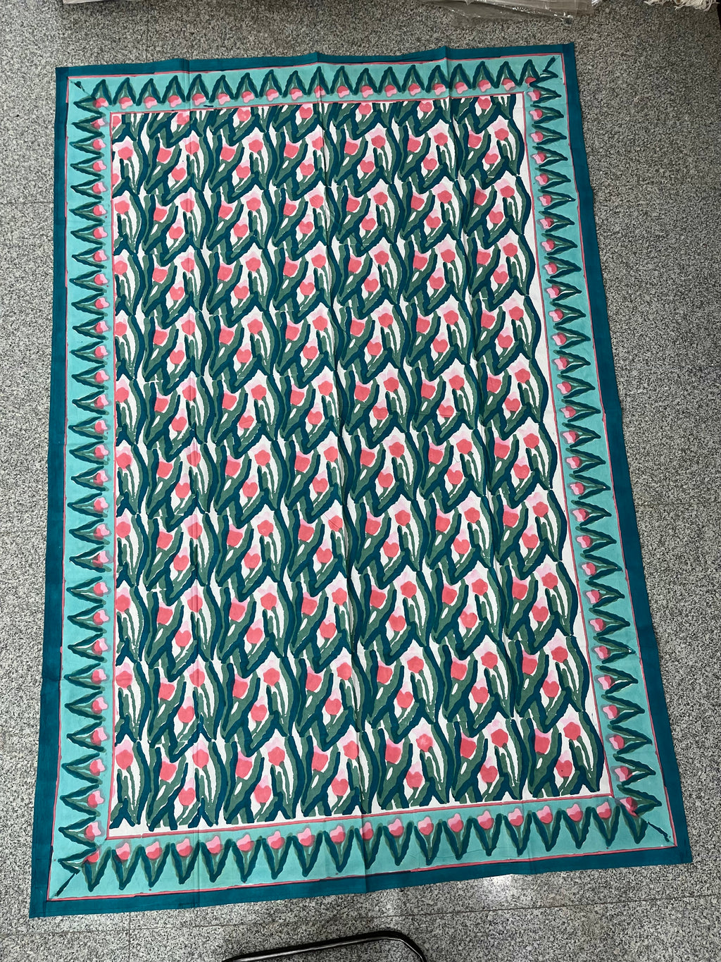 Hand Block Printed Table Cloth